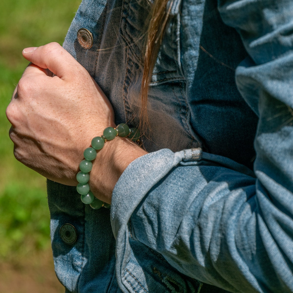 Bracelet Kamelia en pierres naturelles d’Aventurine - SLOYA